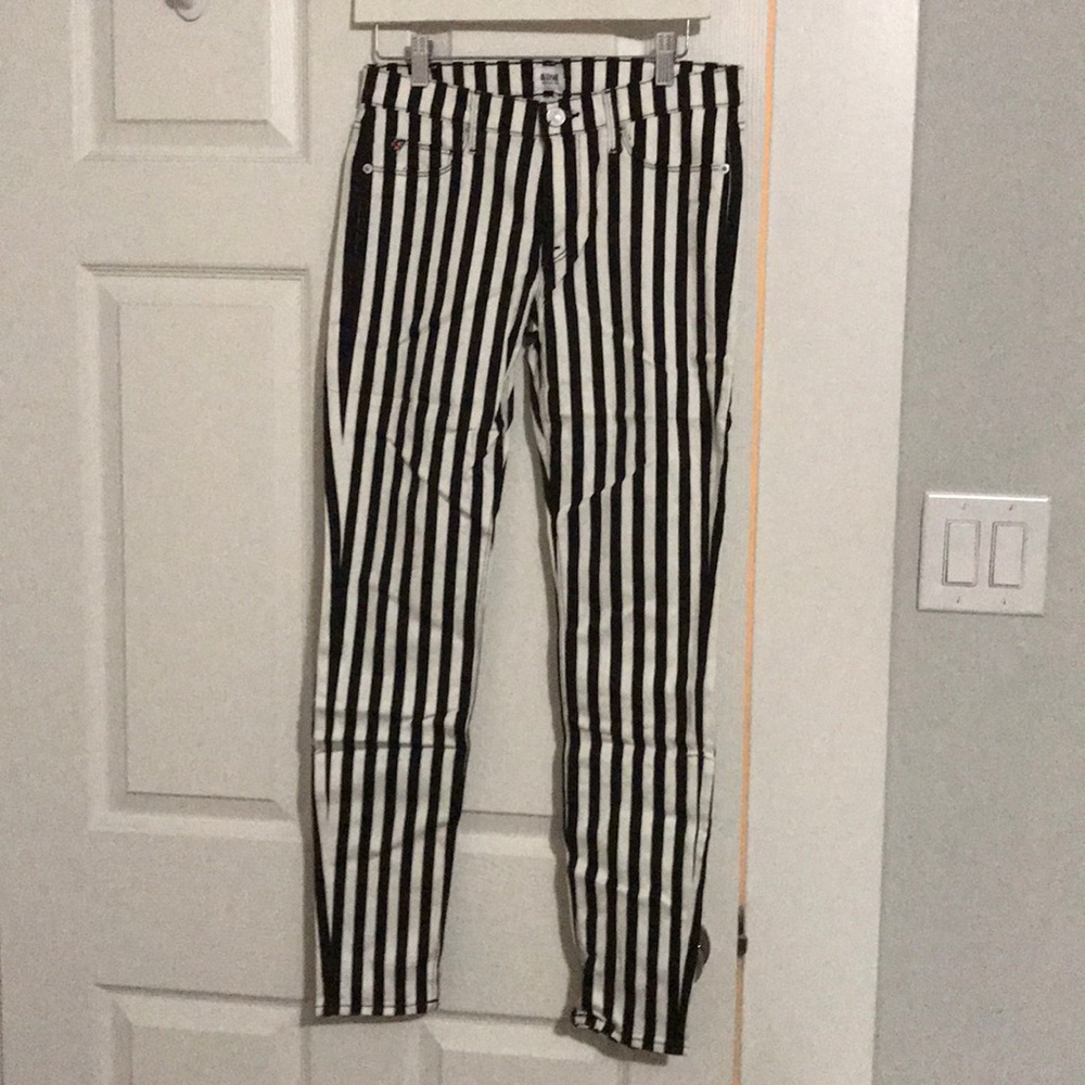 Hudson Striped Skinny Jeans